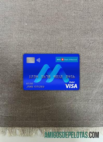 Canadá BMO Bank Of Montreal Bank Visa Cartão de Débito Photolook Front modelo